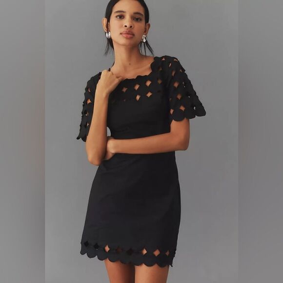 Anthropologie Dresses & Skirts - Anthropologie Cutwork Mini Shift Dress NWT